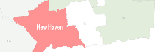 New Haven County Map